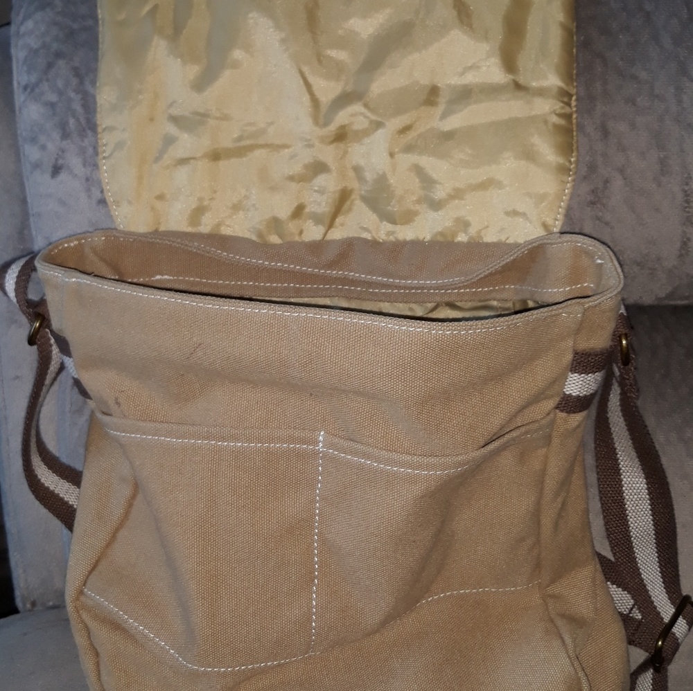 Authentic World War II clothing company's mailbag.